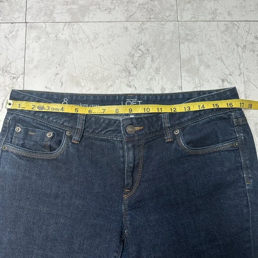 Ann Taylor Loft Modern Crop Denim Capri